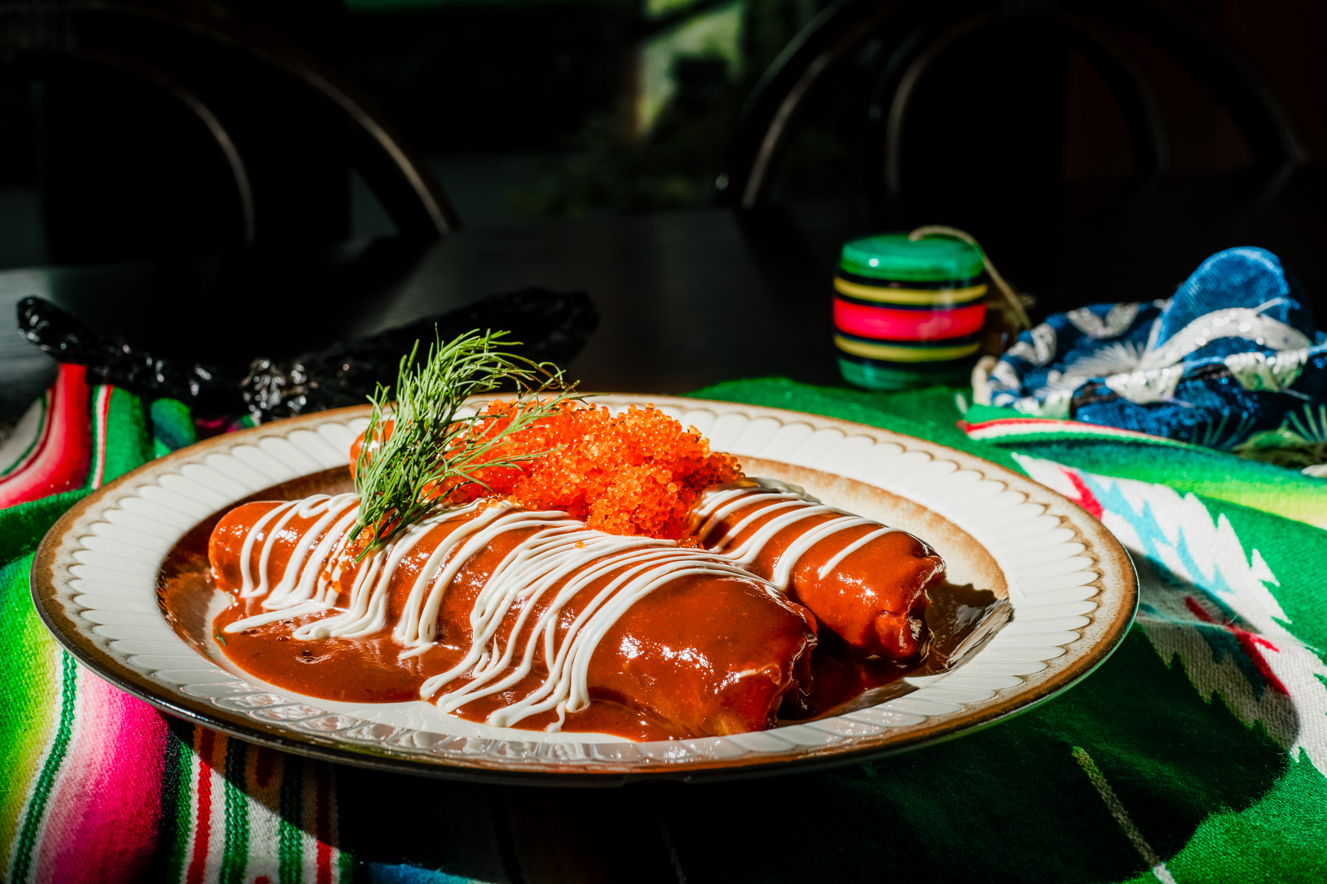Enchiladas de Mariscos